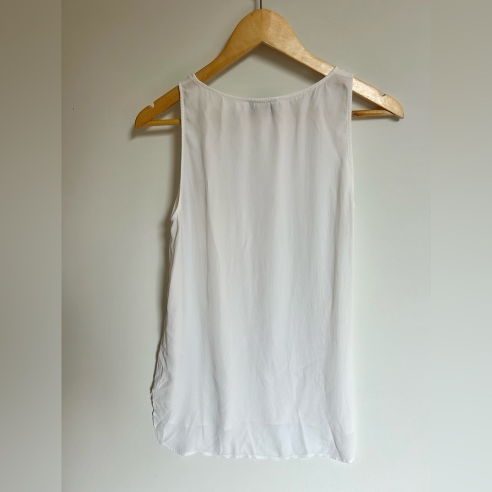Liu Jo silk blend tank white pocket crystals top blouse - Picture 6 of 9